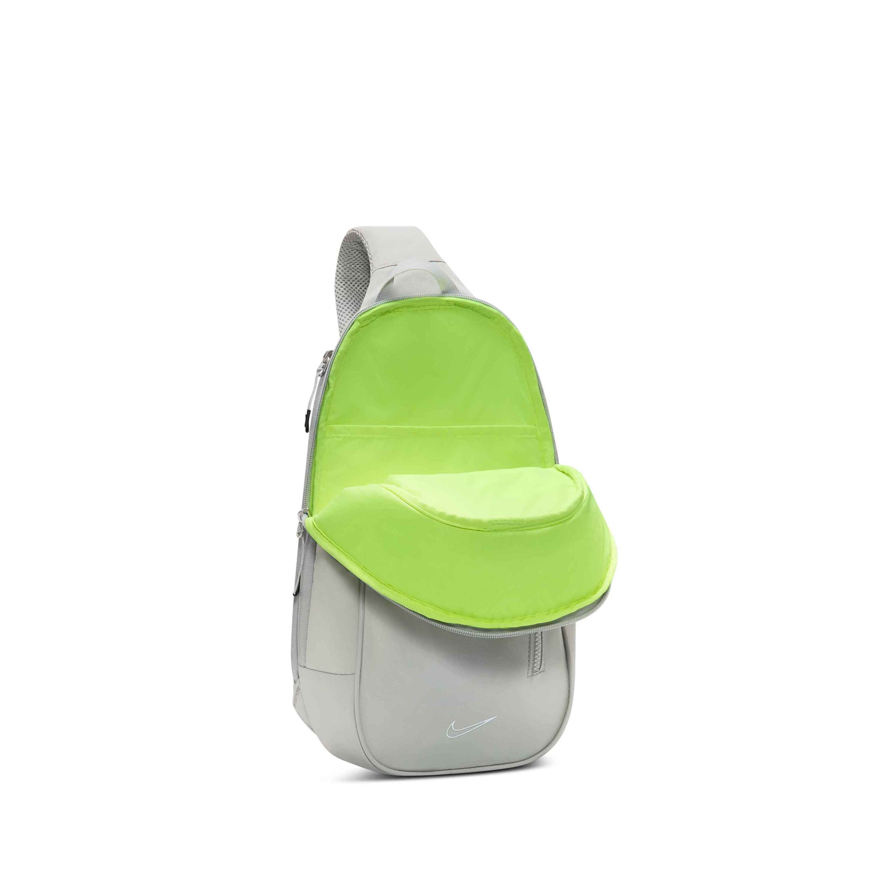 Nike gray × neon green sling bag Nike Sportswear NK NSW COMMUTE SLING BAG UNISEX - Rucksack - lt