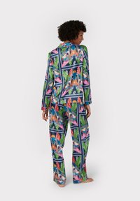Chelsea Peers TEMPLE LEOPARD PRINT - Pyjama - navy