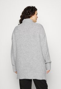 Vero Moda Curve VMWIND HIGHNECK - Camisola - light grey melange