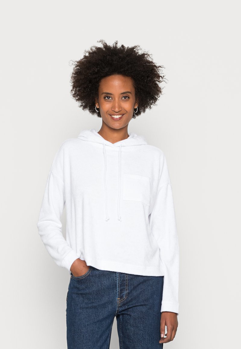GAP TERRY POCKET HOODIE Sweat à capuche optic white/denim bleu gris ZALANDO.FR