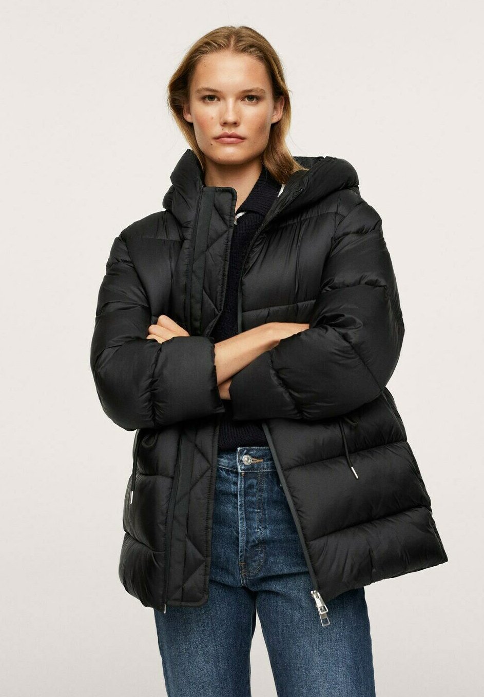 mango black jacket