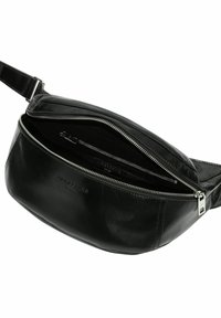 Liebeskind Berlin CHUDY PAPER TOUCH CRINKLE BELTBAG - Umhängetasche - black