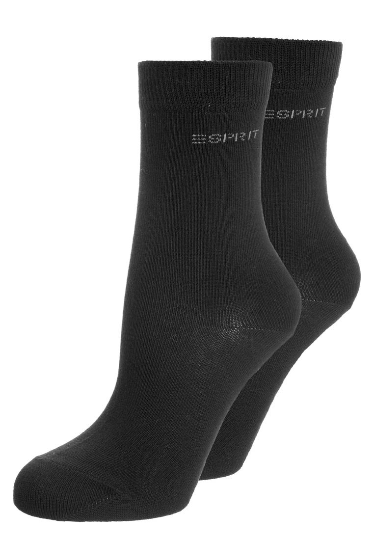 Esprit Foot Logo 2-Pack - Chaussettes - black