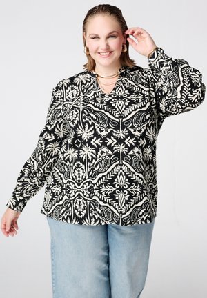 NOT TRANSLATED - Blouse - multi black/white