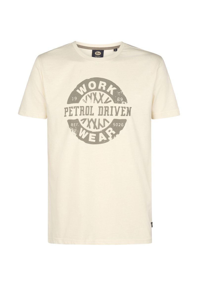 Petrol Industries T-shirt print lichtblauw