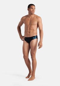 Arena OPENINGS - Costume da bagno a slip - black-turquoise