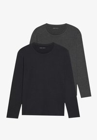2 PACK - Topper langermet - dark grey/black