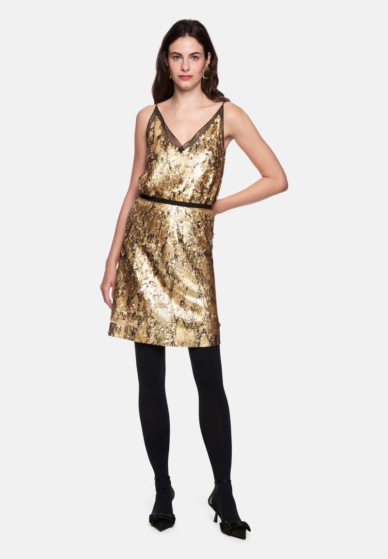 Marc Cain MARC CAIN ROCK - A-line skirt - gold-coloured
