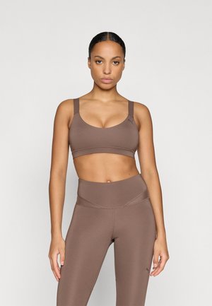 SHINE BRA - Sujetadores deportivos con sujeción ligera - flat bronze