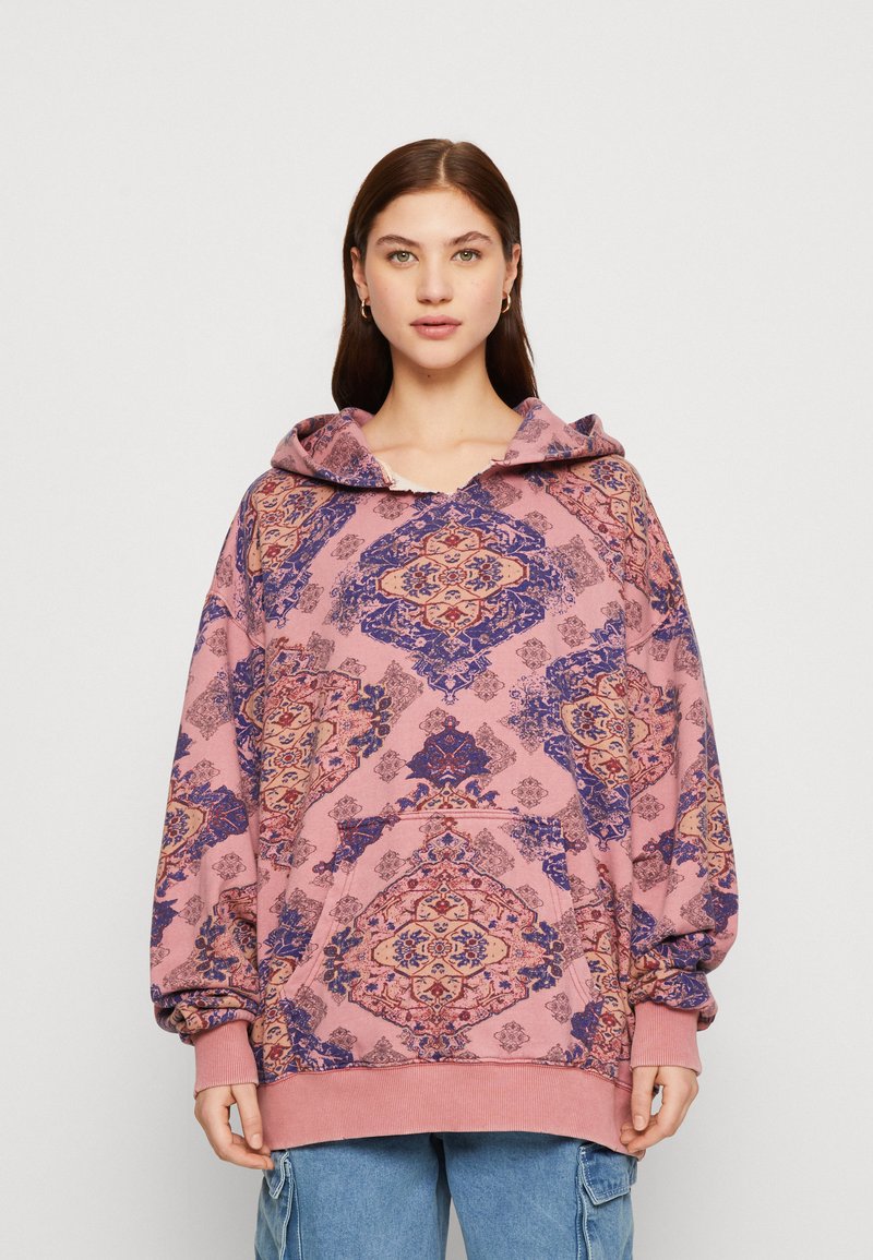 Free People ITS A VIBE HOODIE Sweatshirt desert rose combo/rose