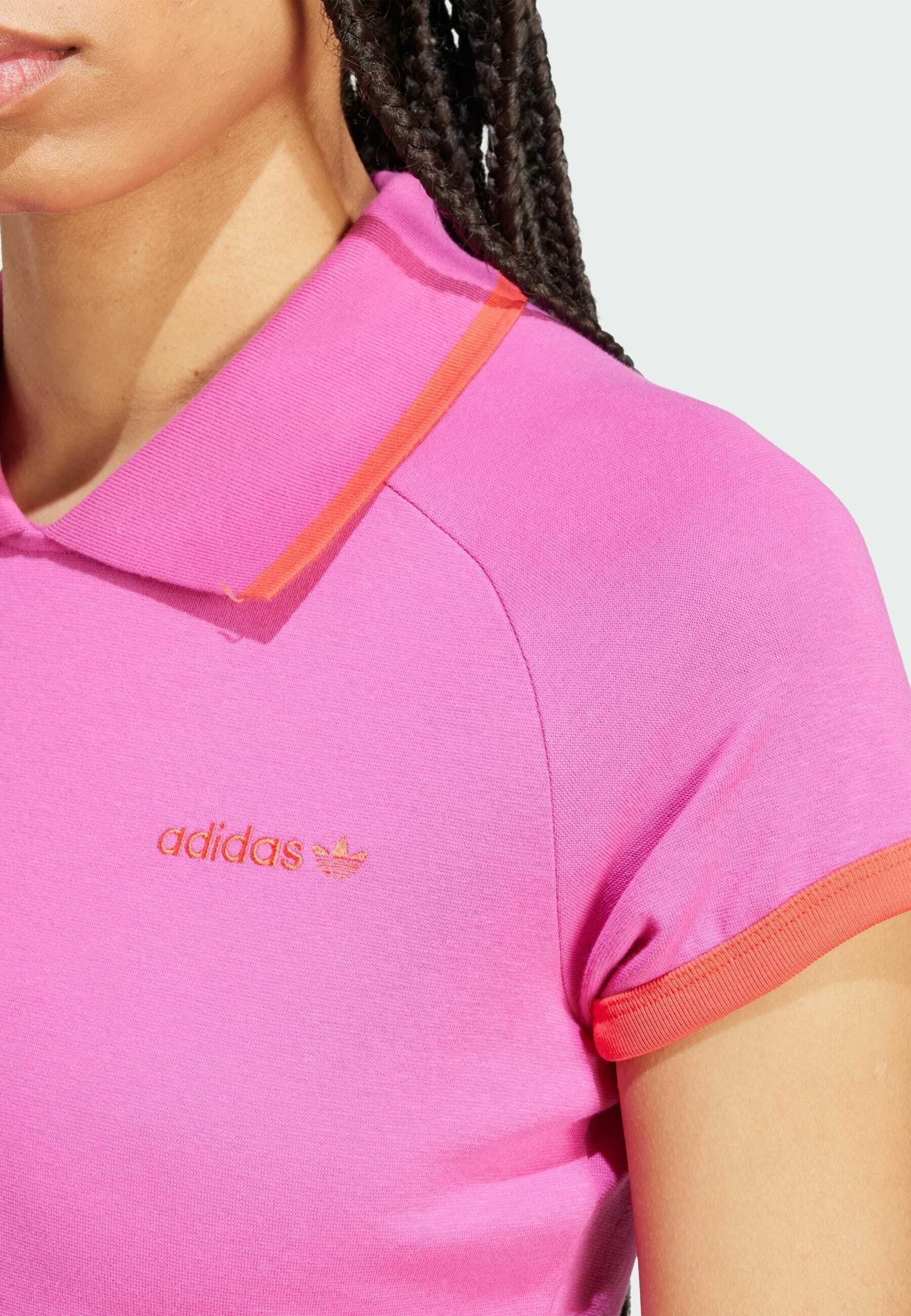 売れ筋商品|||アディダスオリジナルス Tシャツ レディース トップス Polo shirt - semi lucid fuchsia adidas Originals Polo shirt - semi lucid fuchsia/pink - Zalando