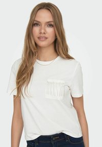 ONLY DETAILREICHES - T-shirts print - cloud dancer