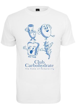 CLUB CARBOHYDRATE - T-shirt print - white