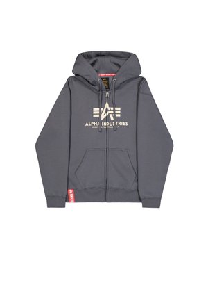 Alpha Industries, BASIC ZIP HOODY UNISEX - Mikina so zipsom - greyblack