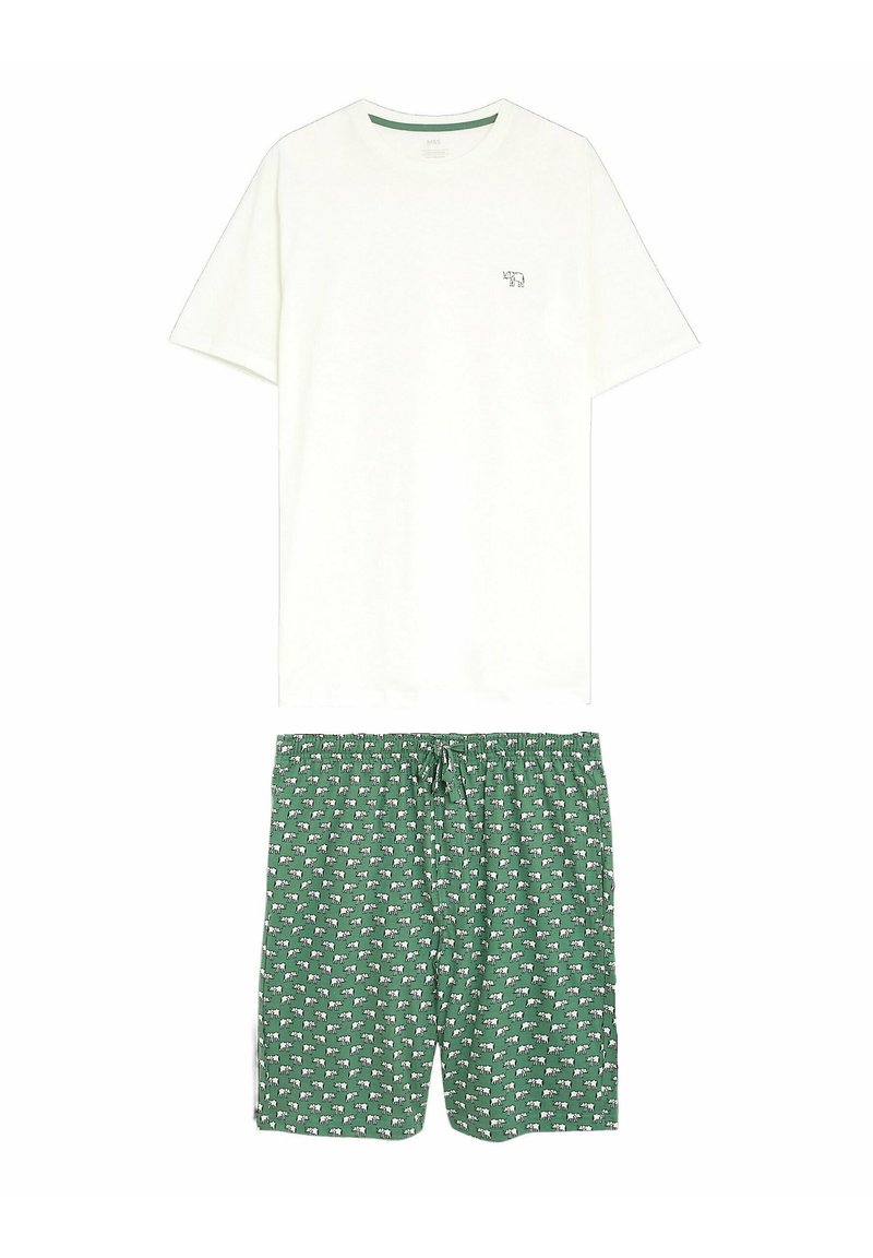 Marks Spencer ELEPHANT PRINT SET Pyjama Set Green Mix green 