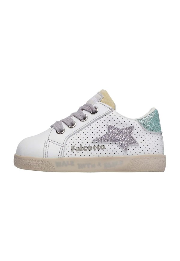 Lauflernschuh - weiß lila