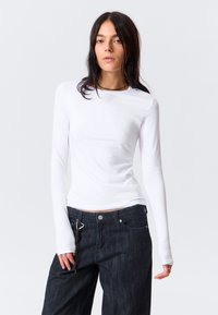 Weekday Majica z dolgimi rokavi - white