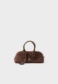 BOWLING BAG BAGUETTE - Handbag - marrone castano/matt gold-coloured