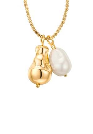 MIT MUSCHELKERNPERLE  - Halskette - gelbgoldfarben