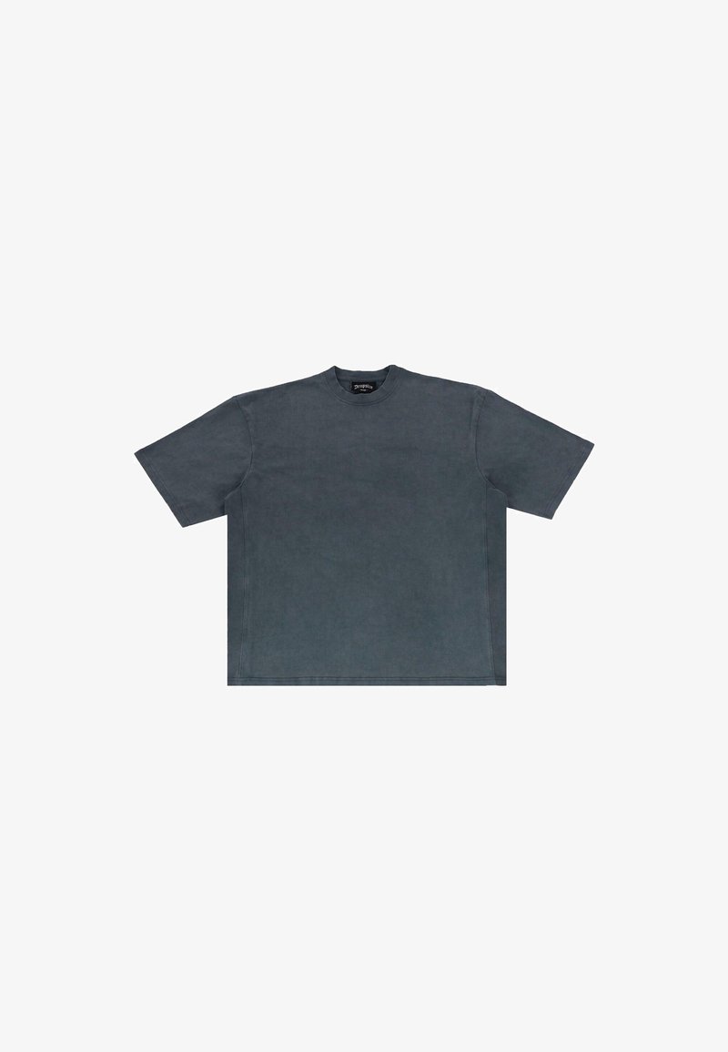Dropsize SIDE Camiseta básica acid washed grey/antracita