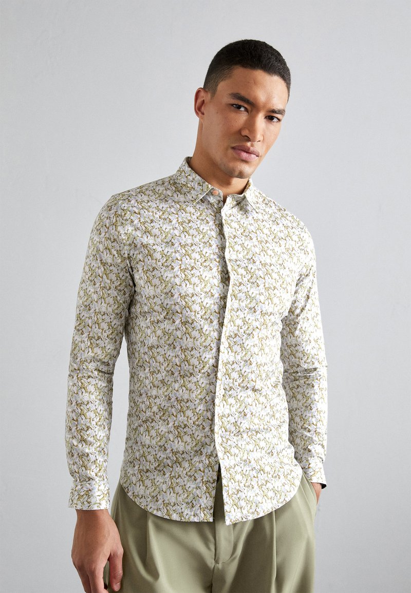 Ps Paul Smith Slim Fit Long Sleeve Button Front Shirt Green Size XS main image 1