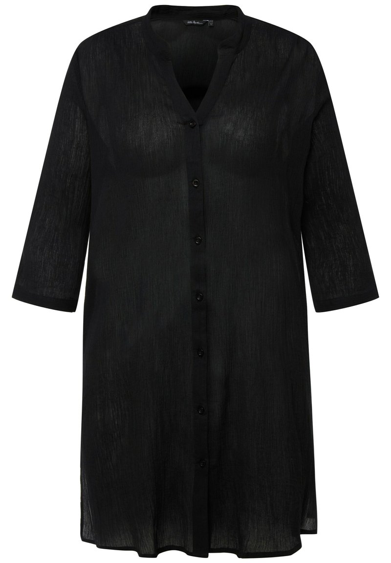 Ulla Popken Maglia Dal Taglio Svasato In Cotone Pima Con Scollo Montante E Maniche A 34 54 Maglietta 59307262