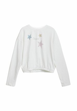 STRASS STAR - Long sleeved top - white