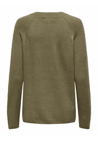 JDY MARCO LS O NECK SPLIT - Džemperis - malt ball