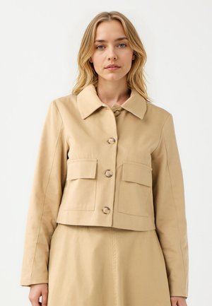 REGULAR FIT COLLAR - Veste légère - camel