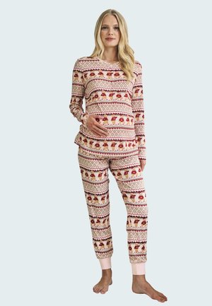 CHRISTMAS FAIR ISLE BEAR SET - Yöasusetti - off-white