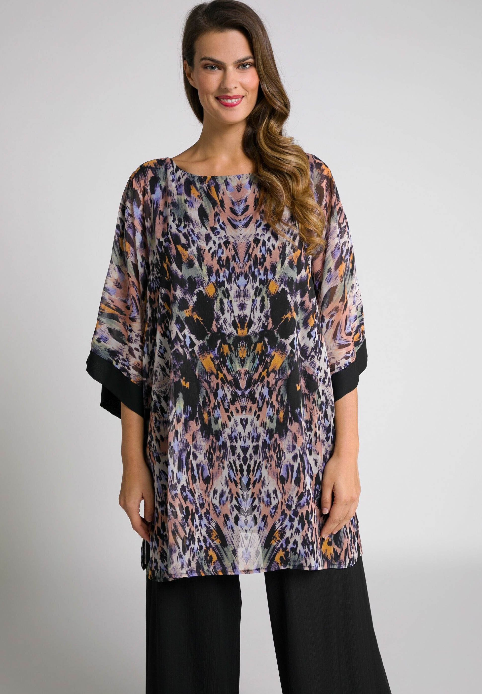 Ulla Popken ANIMAL-PRINT - Tunic - zwart/black - Zalando.de