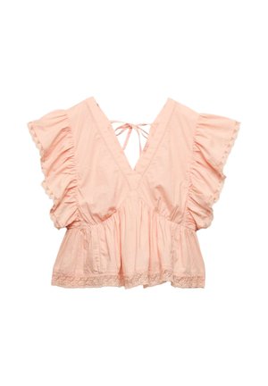 Marks & Spencer, RUFFLE EMBROIDERED DETAIL - Blouse - peach