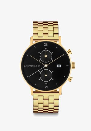Kapten & Son Kronograf - gold coloured black