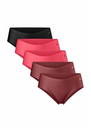 Danish Endurance HIPSTER 5 PACK - Briefs - black/pink/ruby