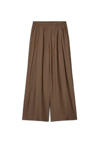 WIDE-DRAWSTRING - Pantaloni - dark brown