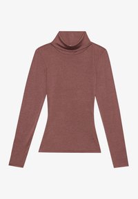 LONG SLEEVED TOP WITH WOOL CONTENT - Majica z dolgimi rokavi - marron