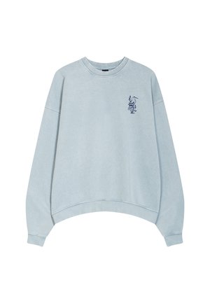 Kaotiko CREW WASHED LOTUS UNISEX - Sweatshirt - steel