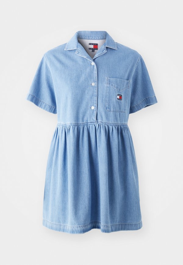 DRESS - Denim dress - denim light2