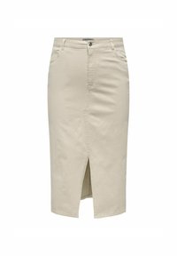 CARLOLA HW  SLIT  - Jeansrok - pure cashmere