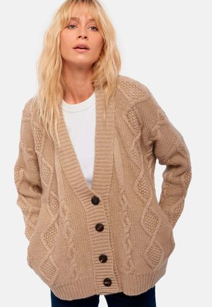 Mahogany VALASKA - Strickjacke - natural brown