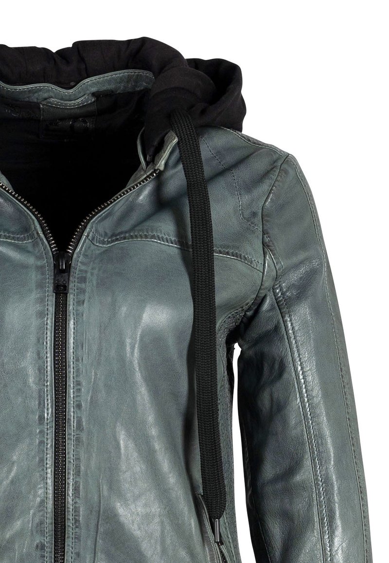 Gipsy by Mauritius G2WALANA SF Veste en cuir dark sage/vert