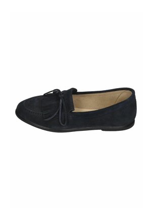 Espadrij l´originale, ESPADRIJ L'ORIGINALE DAMEN MOCASSIN VELOUR BLEU FONCE - Slipper - bleu fonce