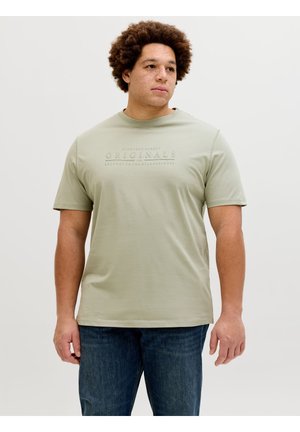 JORCATSKILLS MINIMAL TEE CREW NECK PLS - Print T-shirt - seagrass