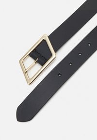 Zign LEATHER UNISEX - Klassiske belter - black/gold-coloured