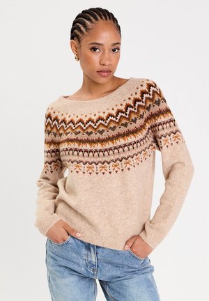 Strickpullover - beige