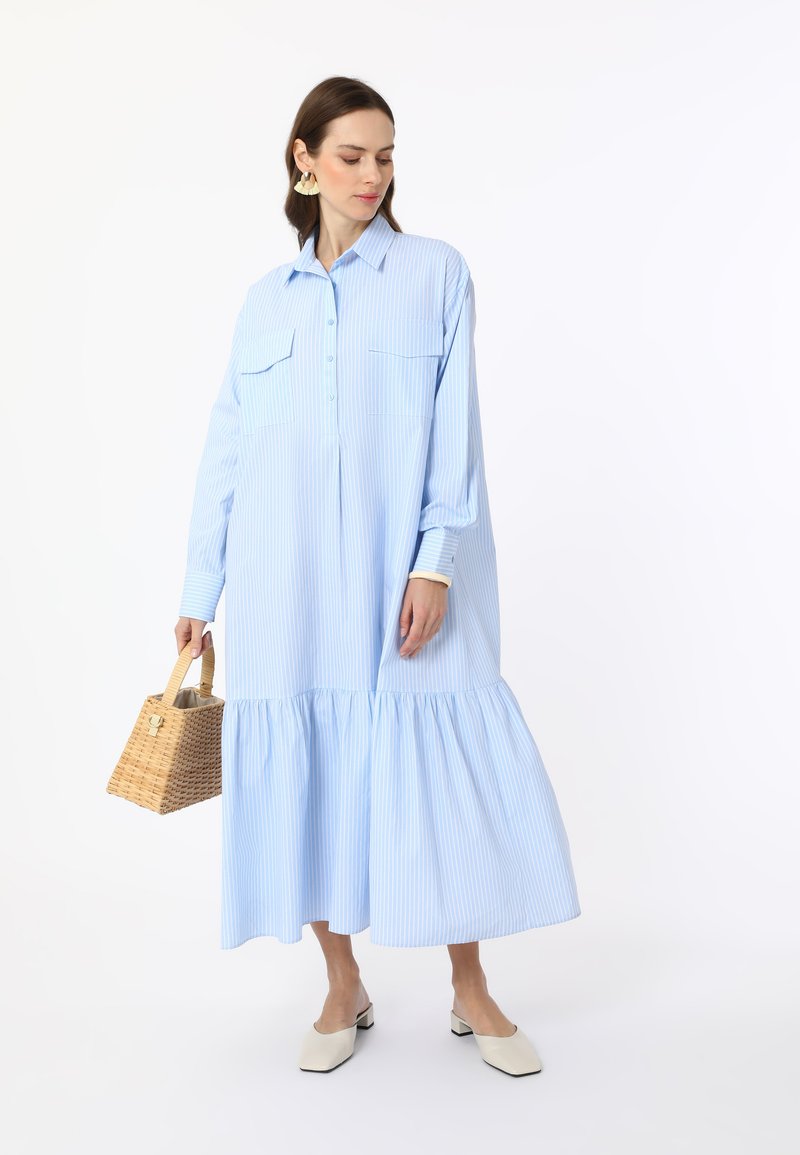 Modanisa STRIPPED BENIN - Robe longue - blue
