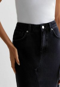 New Look Midi - Falda acampanada - black