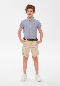 MINOTI - STRIPED SHORT SLEEVE - Majica - light blue Minijatura 1