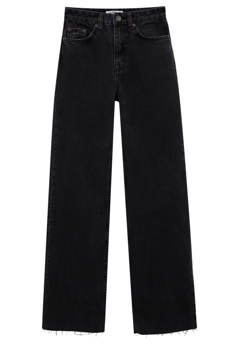 PULL&BEAR Straight leg jeans gemêleerd zwart PULL&BEAR Straight leg jeans gemêleerd zwart