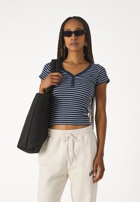 Hollister Co. HENLEY  - T-shirt basic - navy